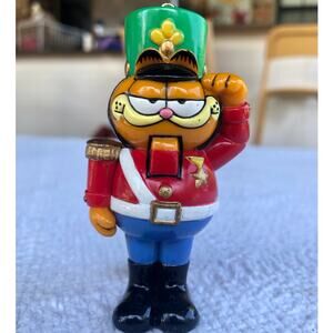 Vintage 1978 Garfield Nutcracker Christmas Ornament Enesco 3" Collectible